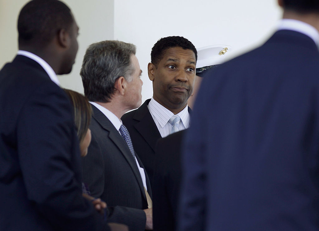 Denzel Washington Visits White House