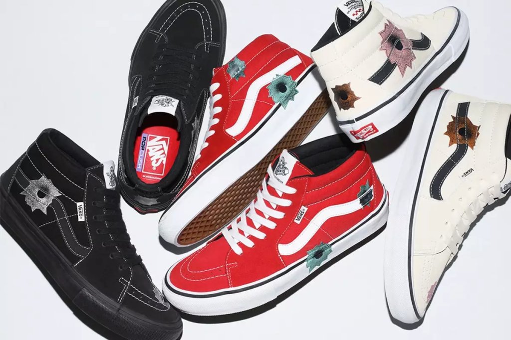 SUPREME X VANS BULLET HOLES SNEAKER