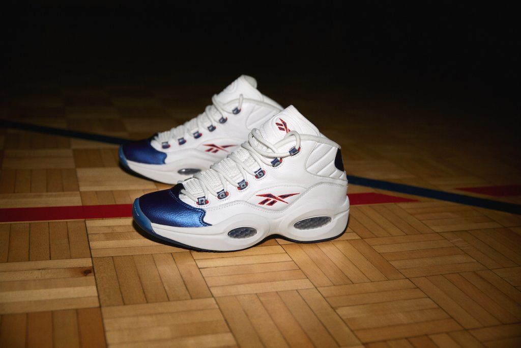 Allen Iverson Question Mid "Blue Toe"