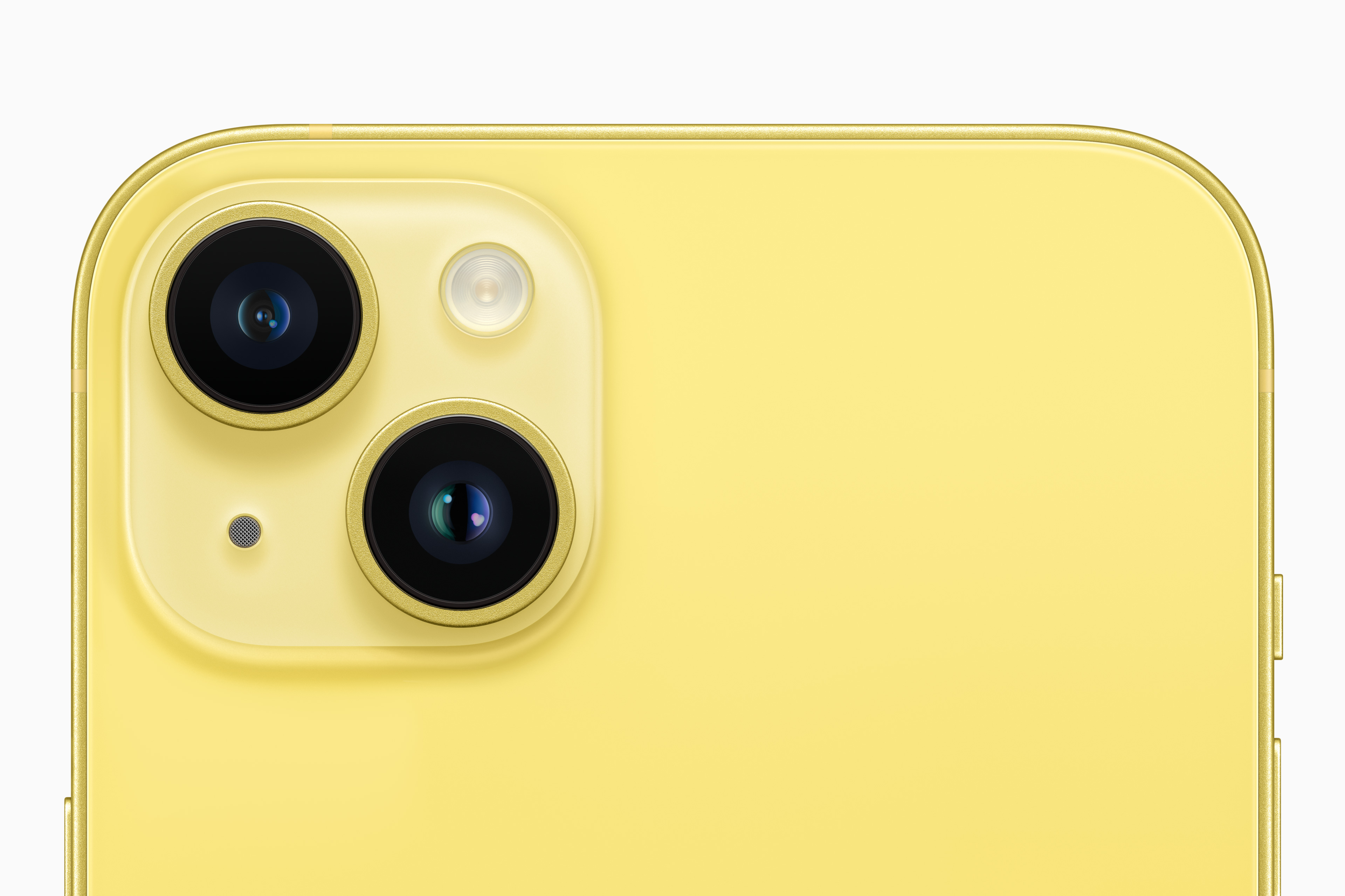 Yellow iPhone 14 and iPhone 14 Plus