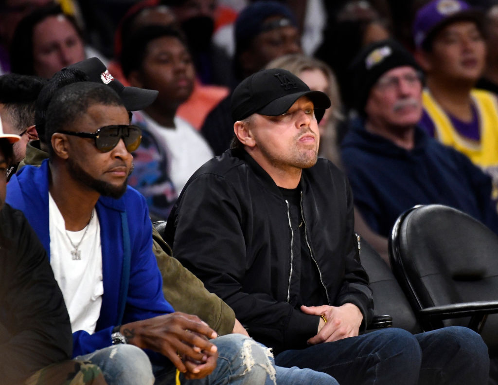 Celebrities At The Los Angeles Lakers Game