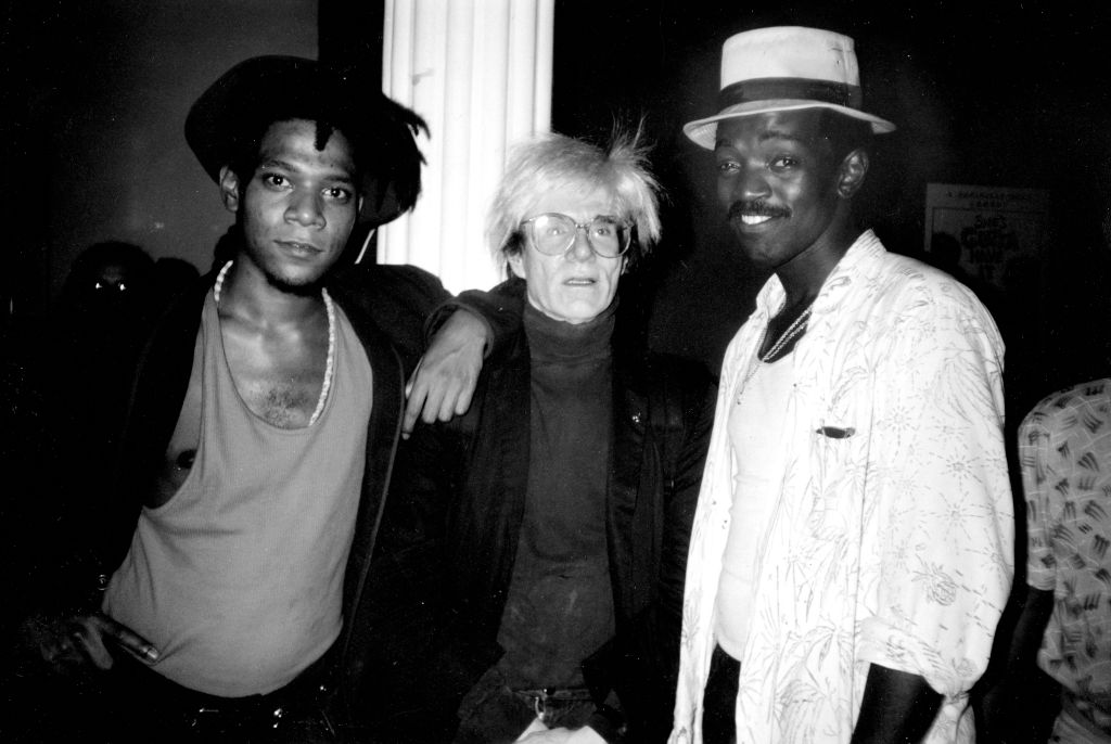 Jean Michel Basquiat, Andy Warhol, Fred Braithwaite (Fab Five Freddy)