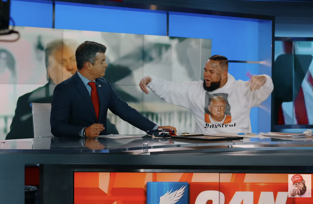 Kurt Jantz aka Forgiato Blow OAN One America News network rap video Maga