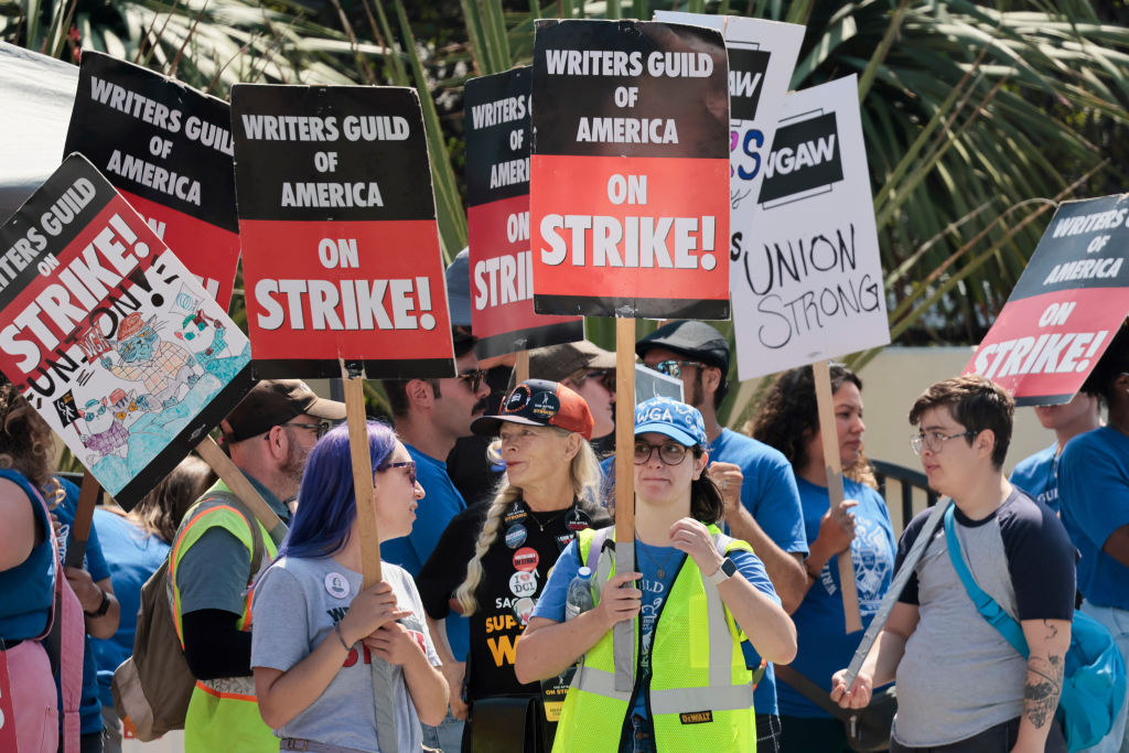 WGA Picketing at CBS Television City
