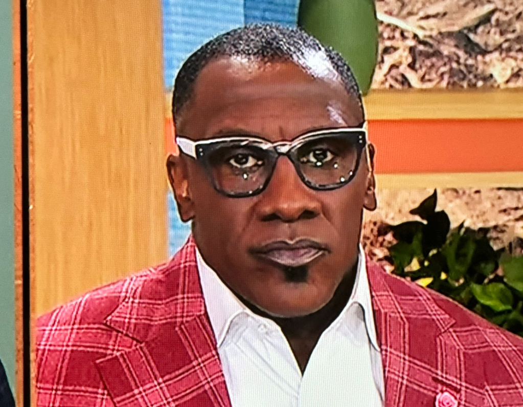 Shannon Sharpe heavy makeup