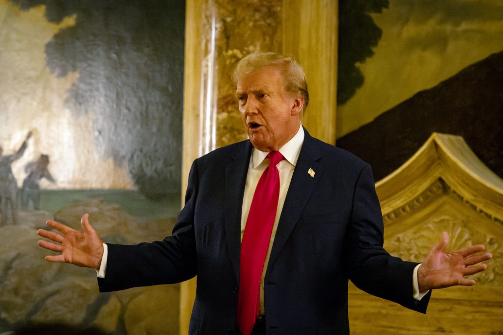 Donald Trump Holds Media Op At His Mar-A-Lago Estate