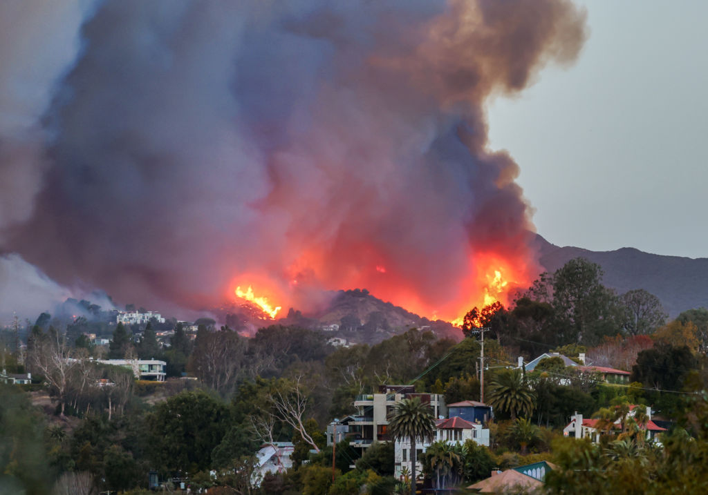 Powerful Winds Fuel Multiple Fires Across Los Angeles Area