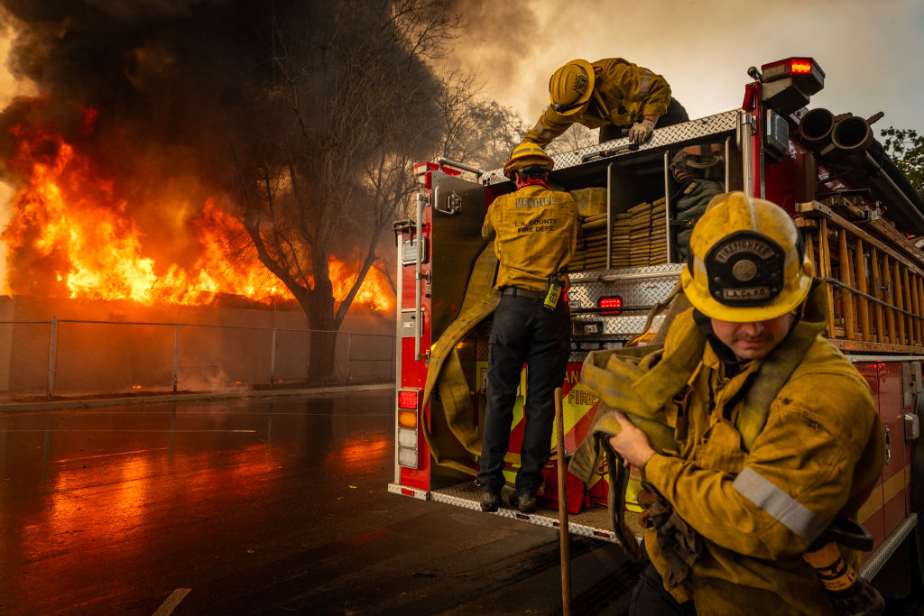 LA battles fires