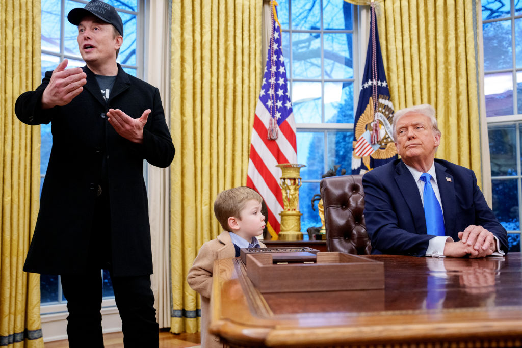 Elon Musk Joins President Trump For Signing Executive Orders In The Oval Office
