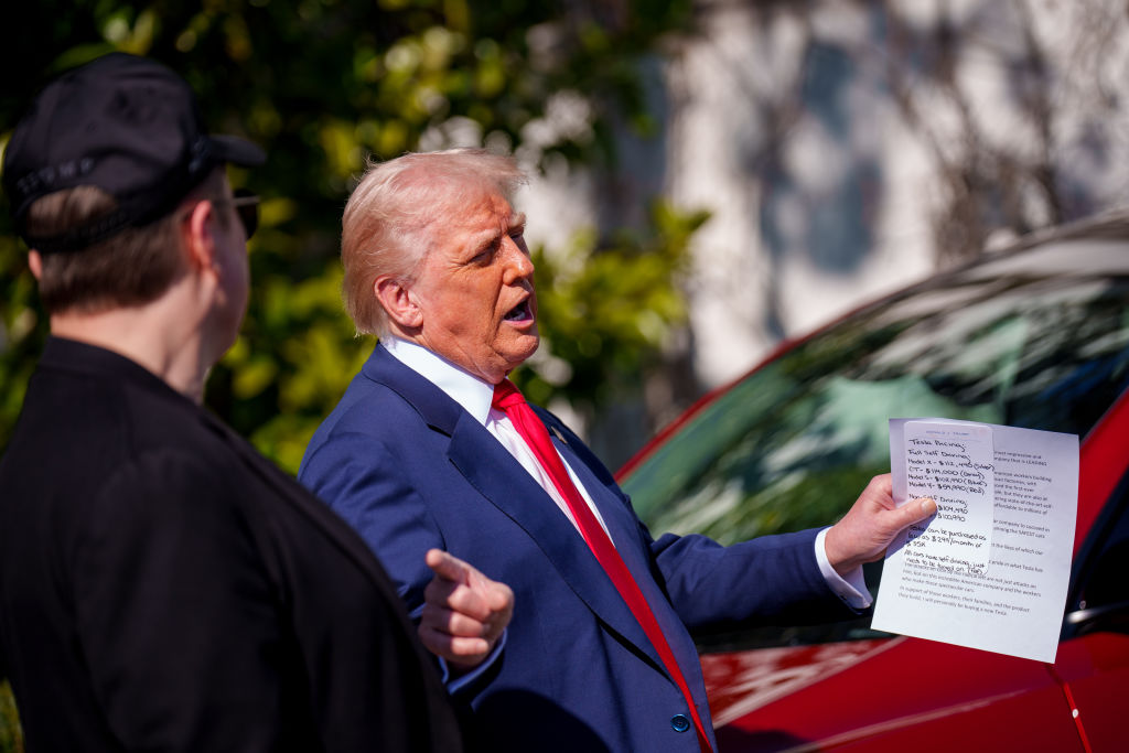 Donald Trump Caught Reading Tesla Sales Pitch, X Reacts
