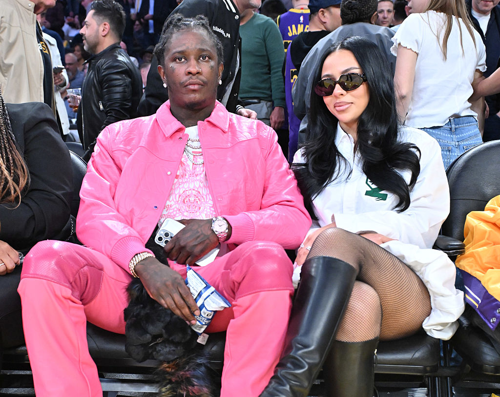Celebrities At The Los Angeles Lakers Game