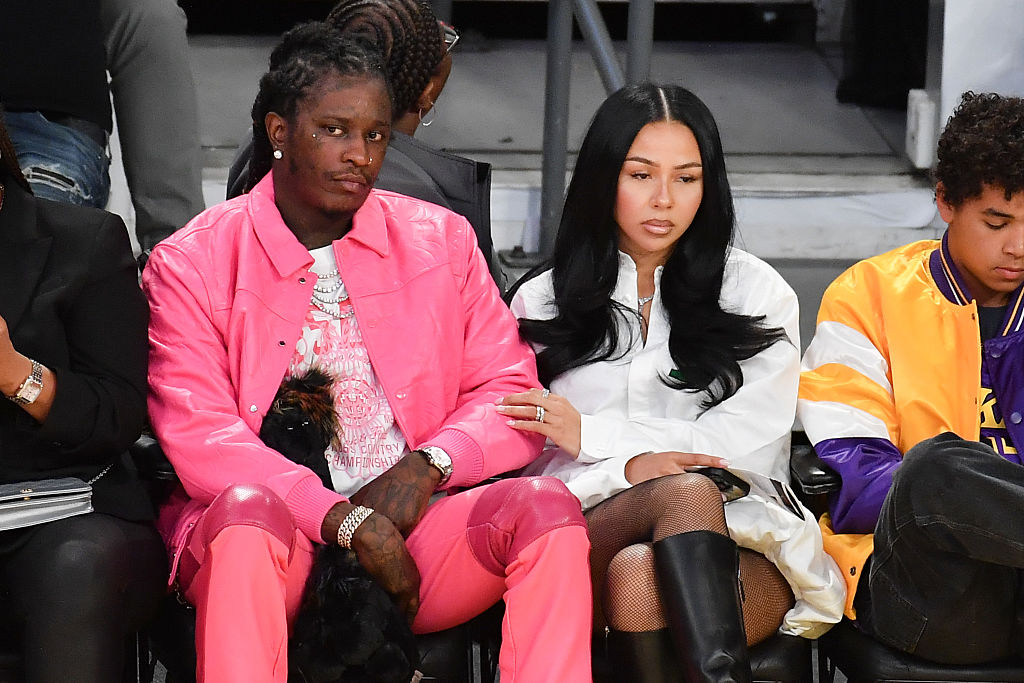 Celebrities At The Los Angeles Lakers Game