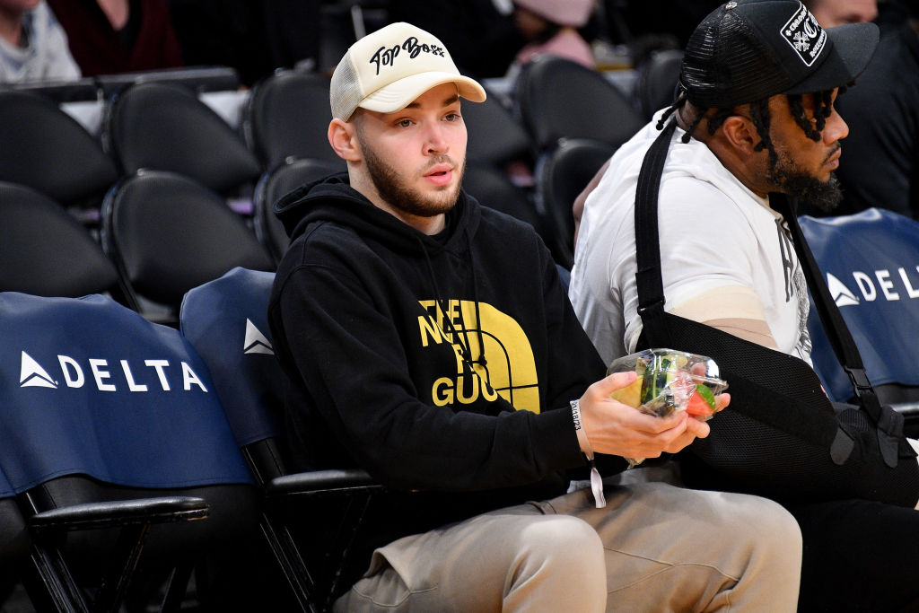 Celebrities At The Los Angeles Lakers Game