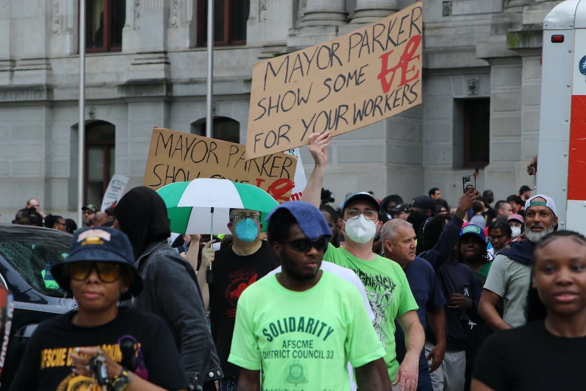 Philadelphia strike 911 calls trash pickup largest union