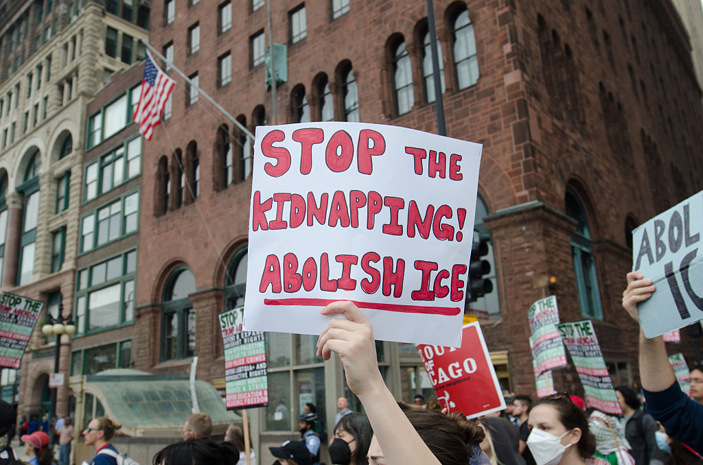 Anti-ICE demonstration in Chicago