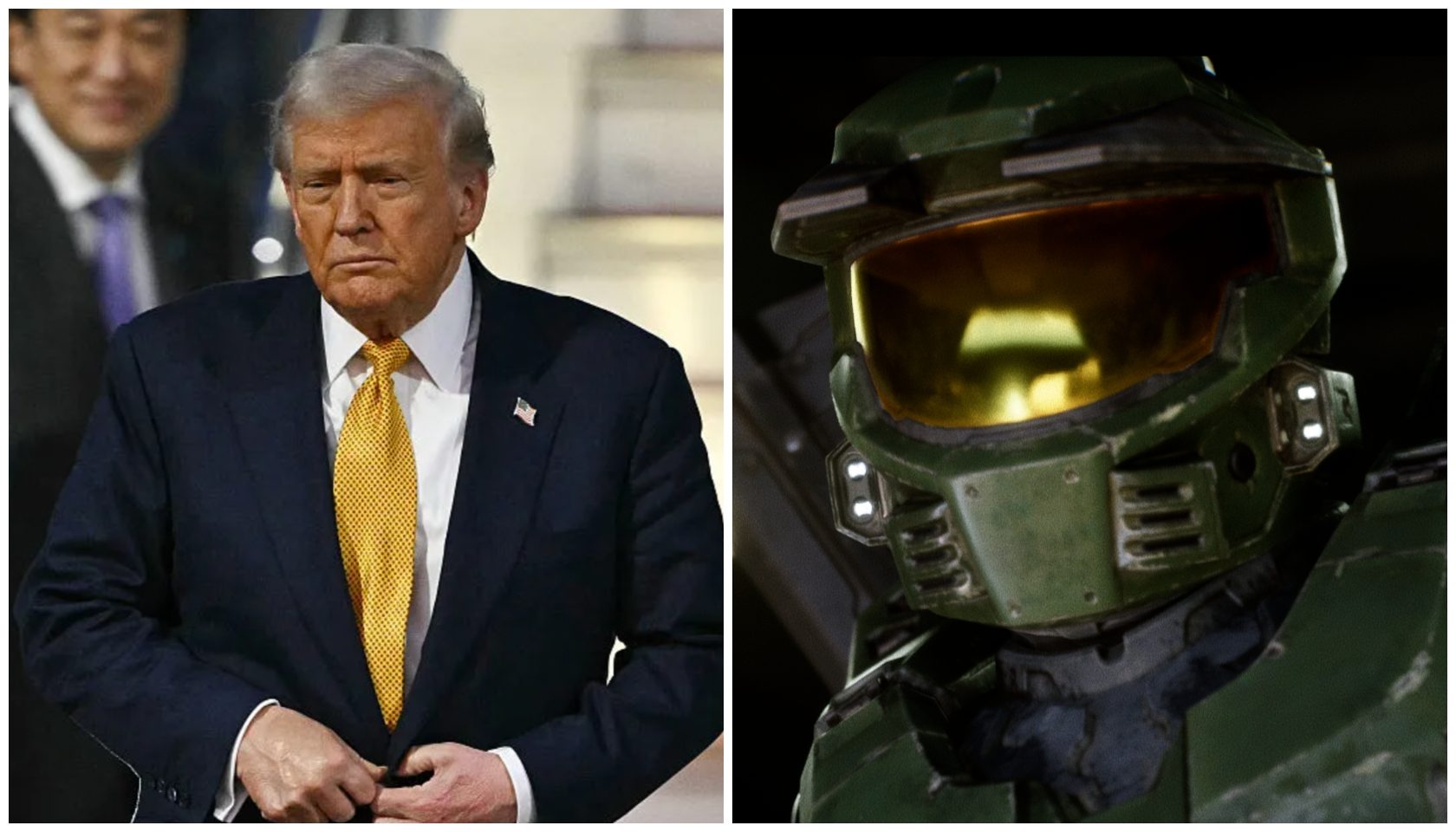 Donald Trump's White House Shares AI-Generated Halo Meme
